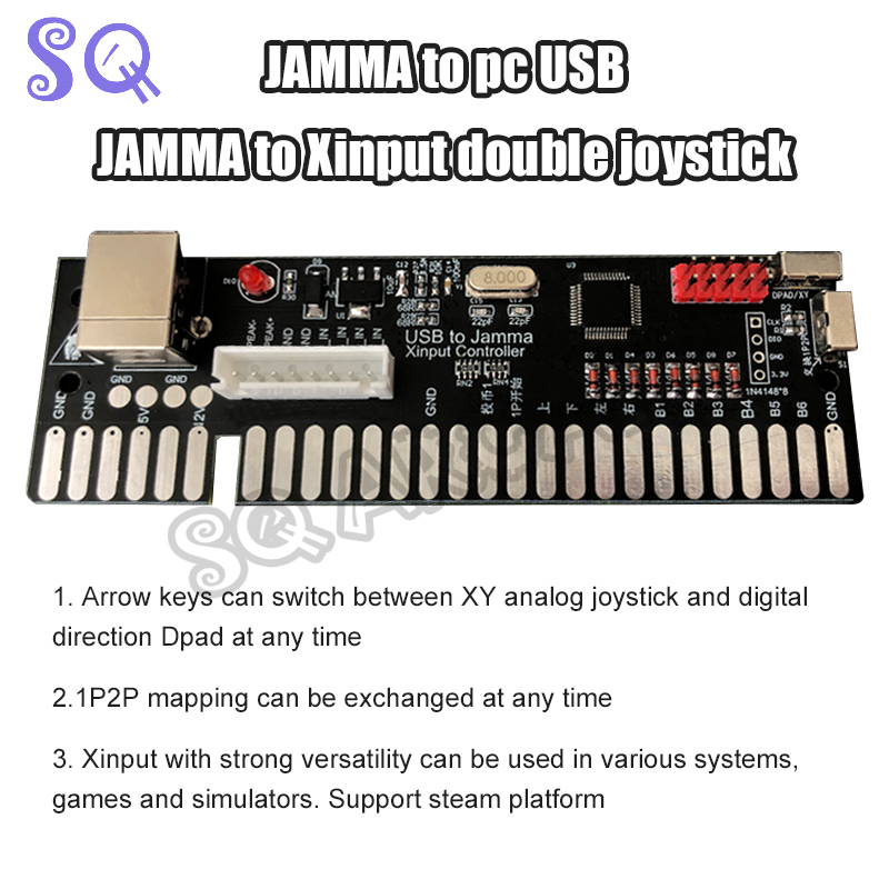 USB to Jamma Xinput Controller - Coin Acceptor Selector 评论和价格