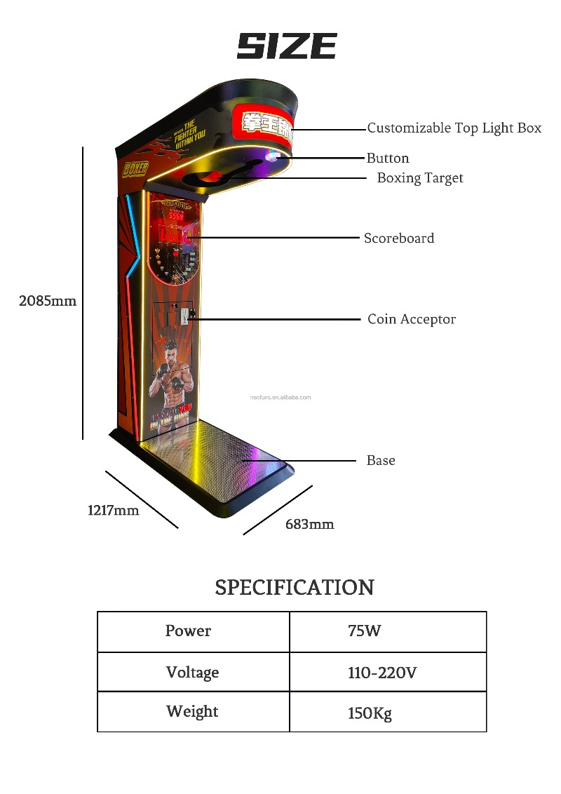 Street Amusement Coin Operated - Boxing Machine Arcade 评论和价格