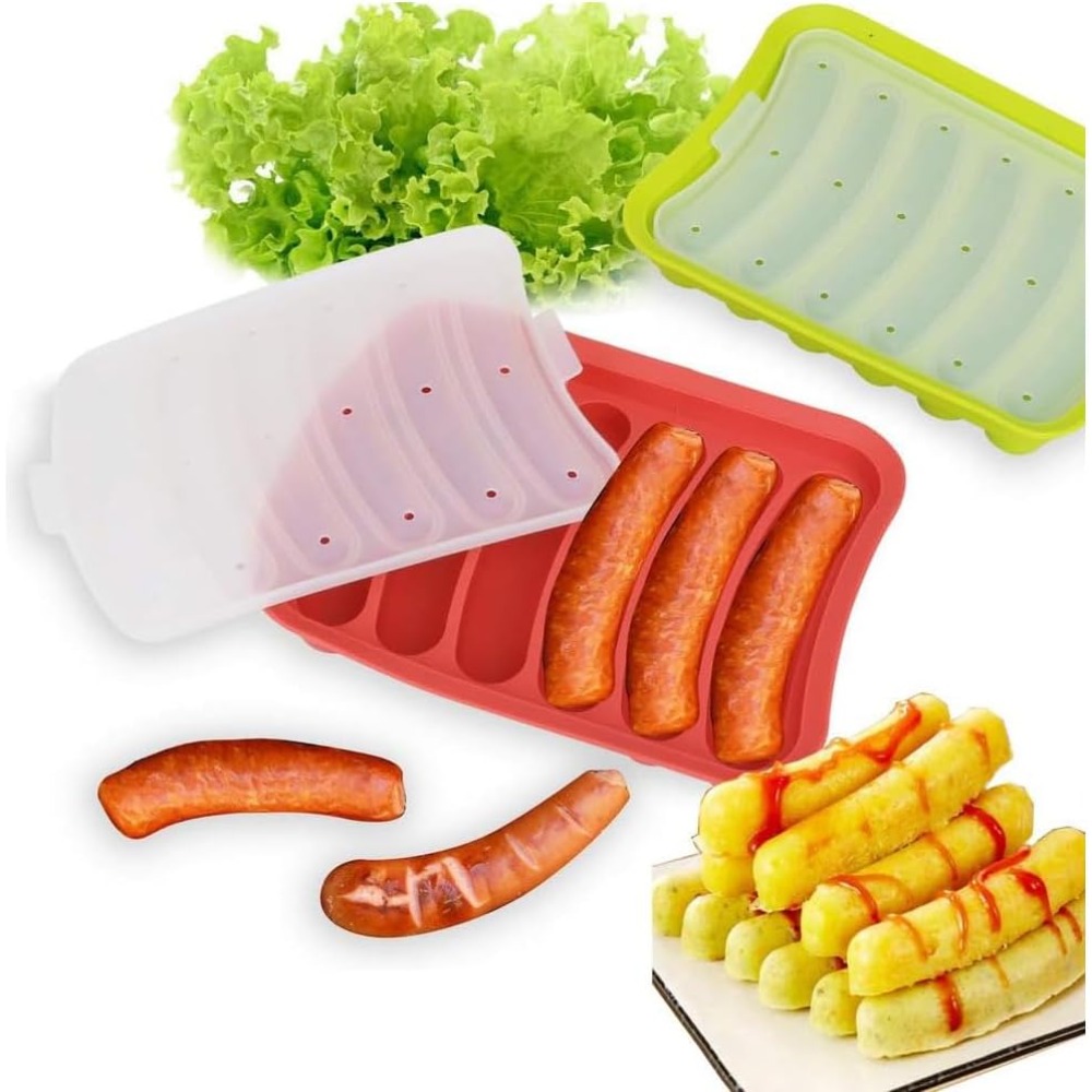 1Pcs Silicone Sausage Mold 6-c - Hot Dog Vending Cart 评论和价格