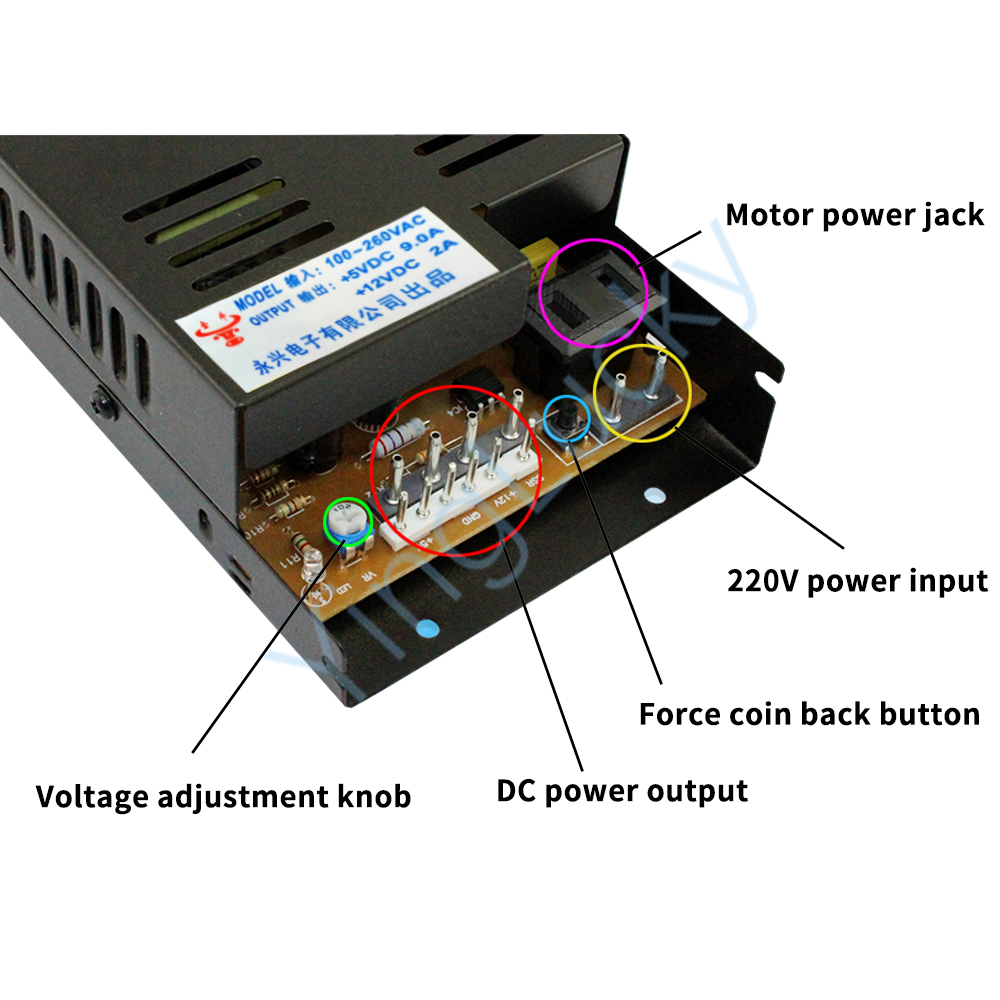 Arcade Power Supply 12V 6P Int - Whack A Mole Arcade 评论和价格