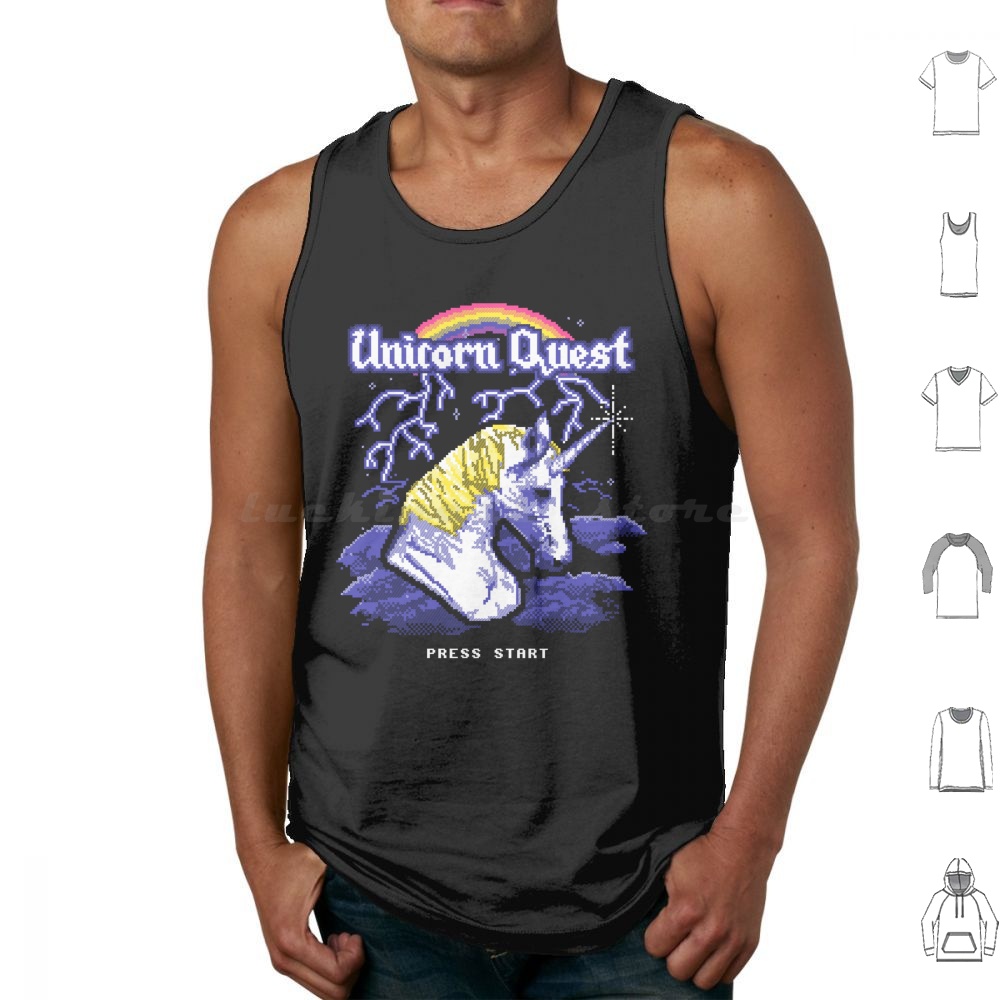 Unicorn Quest Tank Tops Vest S - Arcade Quest 评论和价格