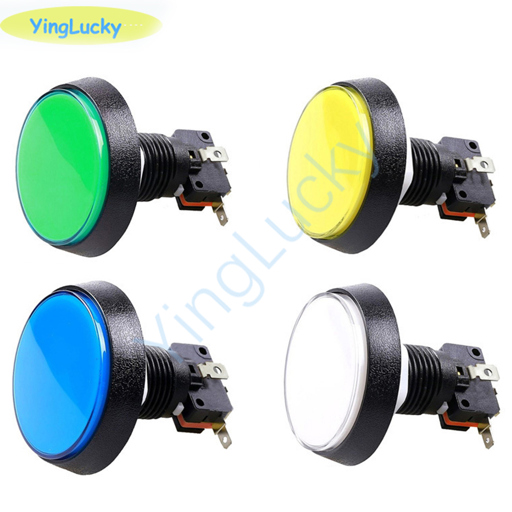 10pcs Arcade Button 60MM  LED  - Coin Acceptor Selector 评论和价格