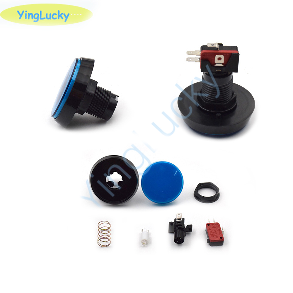 10pcs Arcade Button 60MM  LED  - Coin Acceptor Selector 评论和价格