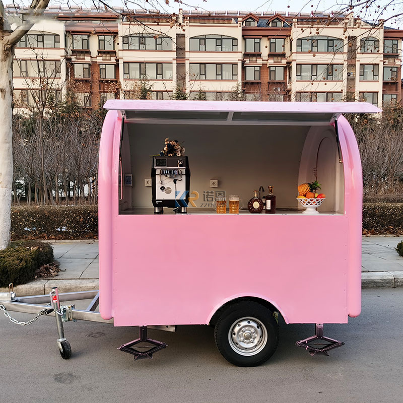 Outdoor Mobile Hot Dog Fast Fo - Hot Dog Vending Cart 评论和价格