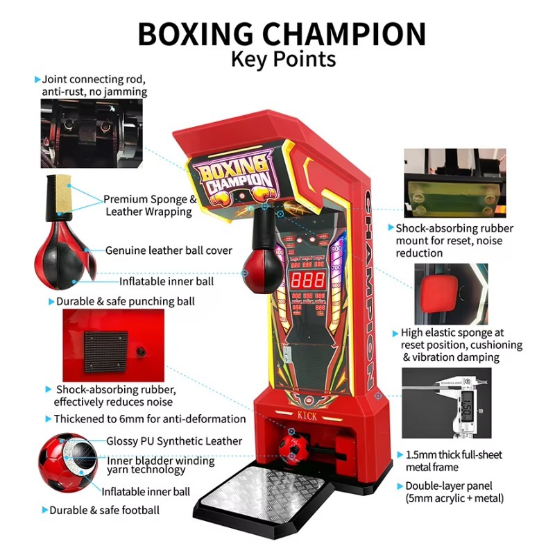 2‑in‑1 Coin Operated Boxing Ar - Boxing Machine Arcade 评论和价格
